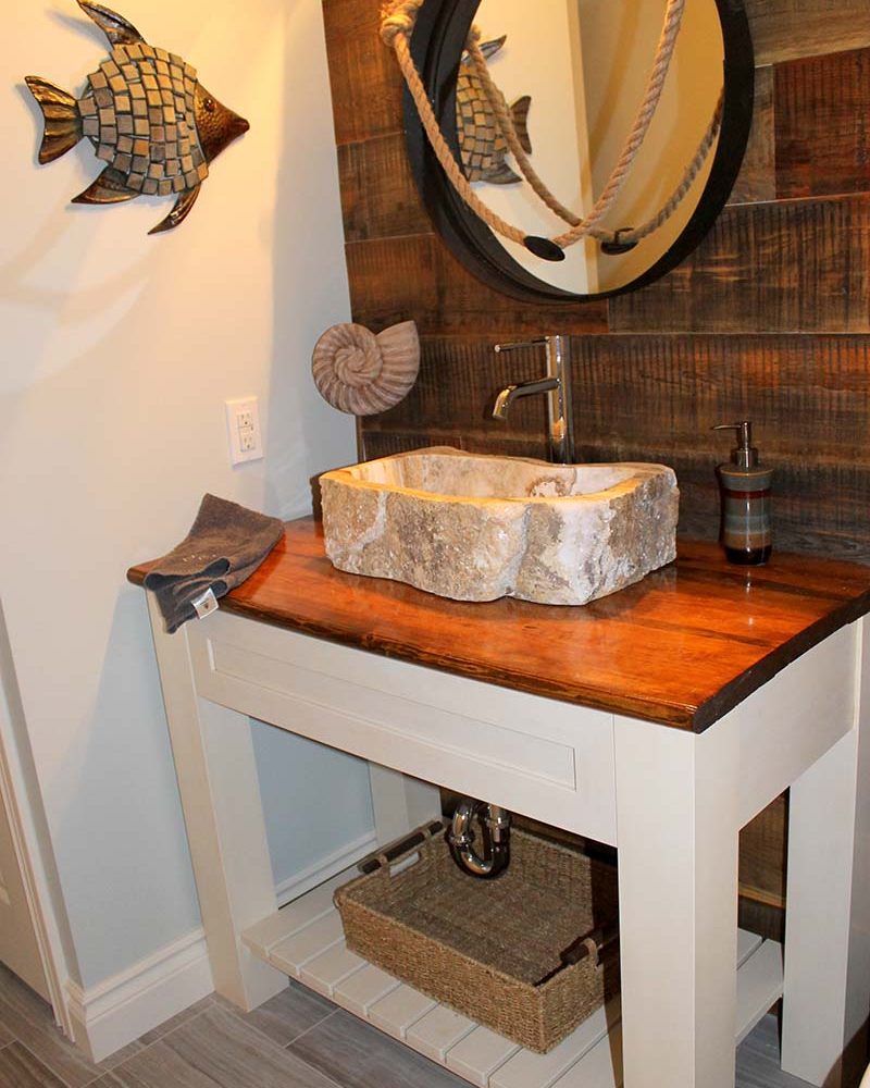 Wood Top Bathroom Vanity