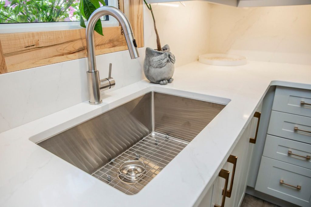 Kitchen Sink and Countertop at Dowdal Cabinets North Bay