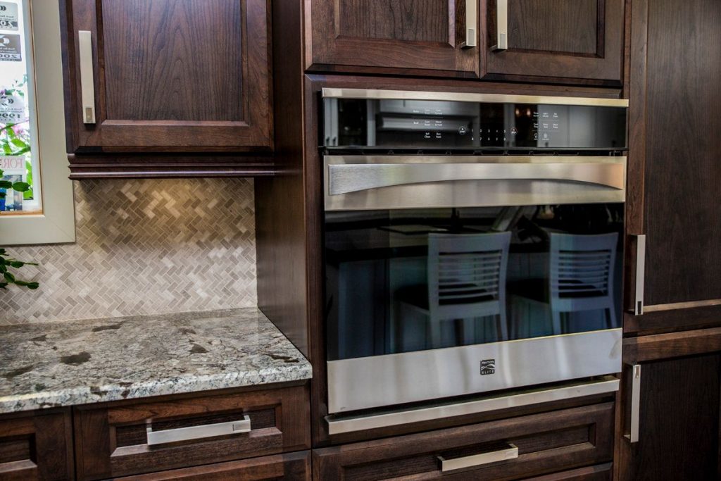 Kitchen Cabinets with Built-in Oven at Dowdal Cabinets North Bay